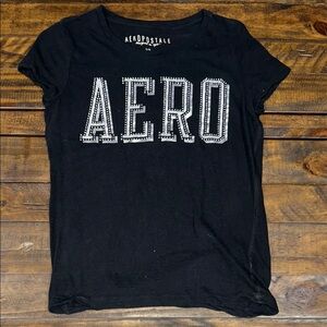 Aéropostale Black Graphic Tee